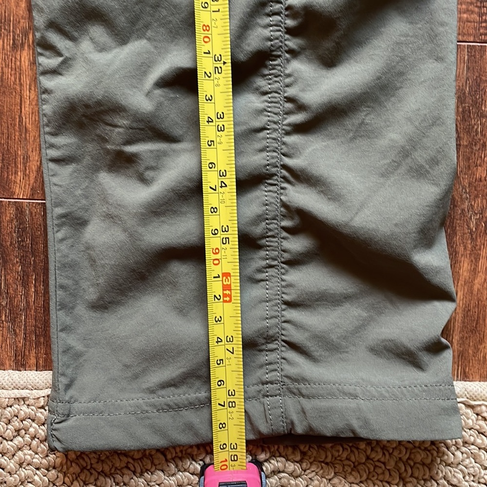 Prana Lightweight Quick Dry Adjustable Waist Ankles Pants Olive Green XL Joggers - Picture 11 of 11